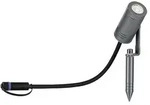 Plug & Shine LED Gartenstrahler Radix Einzelspot IP65 3000K 6W Grau