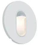 LED Wandeinbauleuchte Wall rund 78mm 2,7W 65lm 230V 2700K Wei&szlig;