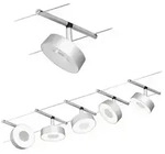 CorDuo LED Seilsystem Circle Basisset 5x180lm 5x5W 3000K 230/12V Chrom matt...