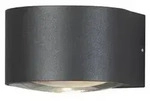 Gela LED Kristall-Linsen-Wandleuchte ab/auf anthrazit 2x6W