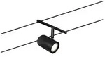 CorDuo Seilsystem Cup Einzelspot GU5,3 max. 10W 12V Schwarz matt Chrom
