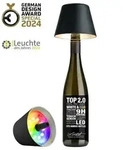 Sompex TOP 2.0 - Schwarz, RGBW-Akku-Flaschenleuchte