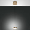 Fabas Luce Dunk Pendelleuchte LED 1x8W Metall- und Methacrylat Messing satiniert
