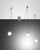 Fabas Luce Blog LED Pendelleuchte LED 3x5W Metall und Borsilicatglas Gold...