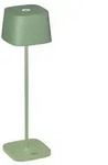 Capri USB-Tischl. Gr&uuml;n/grau, 2700/3000K, dimmbar, eckig