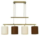 N&auml;ve 4er Pendelleuchte Tilde l: 86cm braun/beige