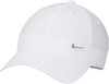 Nike Dri-Fit Club Metall Swoosh Cap, weiß, S/M Unisex FB5372-100