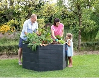 Otto Graf 645231, Otto Graf GARANTIA ERGO Hochbeet XL 75 Stone, inkl. FLORA