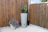 Otto Graf 295642, Otto Graf 4rain VASO DECOR 2in1 Regentonne 220 Liter zinkgrau inkl.