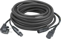 DAP Audio FP0810B, DAP Audio AUDIO Power-Signal Kaltger&auml;tekabel 10m, SCHWARZ