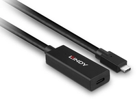 Lindy 43364 USB 3.2 Aktiv Verl&auml;ngerungskabel, 5m, 10Gbit/s, USB-C Male / USB-C