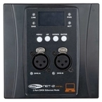Showtec NET-2 DMX Konverter Wandpanel, XLR 3pol, schwarz