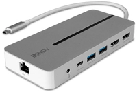 Lindy 43360 Laptop Dockingstation, silber-wei&szlig;
