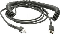 Zebra CBA-U12-C09ZAR, Zebra - USB-Kabel - USB - 2.7 m - gewickelt - f&uuml;r Symbol