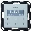 1St. Gira 228426 UP Radio RDS ohne Lautsprecher System 55 Farbe Alu