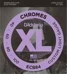 Saitensatz D'Addario ECB84 Flatwound Long Scale/Custom Light