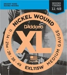 Saitensatz D'Addario EXL115W Blues/Jazz Rock/Wound 3rd