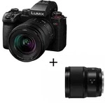 Lumix S5 II+20-60 mm+S 1,8/50 mm, schwarz, Kamerakit