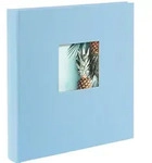 Bella Vista 30x31 cm, 60 wei&szlig;e Seiten, himmelblau, Buchalbum