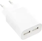 USB Ladeger&auml;t DUO wei&szlig;, Netzteil 2-fach, Stromadapter 100-240V zu 5V/2,1A