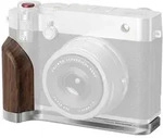 5265 L-Shape Mount Plate with Wooden Handle f. Fujifilm GFX100RF silb.
