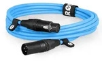 XLR3M-B Premium XLR blau 3m Mikrofonkabel