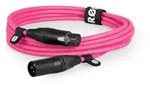 XLR3M-P Premium XLR rosa 3m Mikrofonkabel
