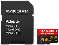 256GB microSDXC-Karte Extreme PRO UHS-I R250 MB/s / W170 MB/s + SD-Adapter