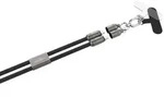 USB-Lanyard schw. Typ-C zu Typ-C Trageband mit integriertem Kabel 120 cm