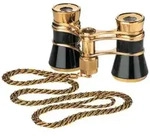 Glamour 3x25 schwarz-gold Opernglas