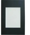 Passepartout 13x18 cm schwarz (Bildausschnitt 9x13 cm)