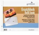 Ersatzblock 29x24 cm, 30 wei&szlig;e Seiten, f&uuml;r Schraubalben