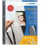 Fotokarton 20 Blatt schwarz mit Pergamin 23x29,7 cm, 4-fach gelocht