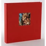 Bella Vista 30x31 cm, 60 wei&szlig;e Seiten, rot, Buchalbum