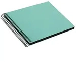 Bella Vista 24x17 cm, 40 schwarze Seiten, aqua, Spiralalbum