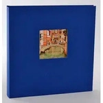 Bella Vista 30x31 cm, 60 wei&szlig;e Seiten, blau, Buchalbum