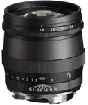 Ultron 1,9/75 mm M.C. VM, schwarzmatt, Objektiv