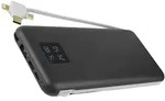 Powerbank Kari 10.000 mAh integriertes Ladekabel 4in1