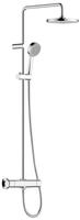 Duschsystem Hansabasic mit Thermostat, Kopfbrause 200 mm, chrom - 55350110