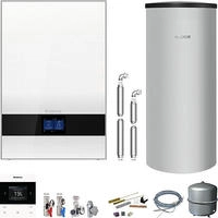 Buderus GB192i.2 Logaplus Gas-Brennwert Paket W50 wei&szlig; mit Regelung BC400,...