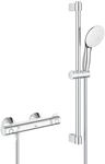 GROHE Grohtherm 800 Thermostat-Brausebatterie mit Brausegarnitur 600 mm - chrom -
