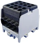 Hauptleitungs-Abzweigklemme - schwarz, 2x Eingang 25 mm&sup2; 6x Ausgang 16 mm&sup2;, 1-polig