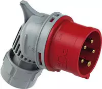 CEE-Winkelstecker 32A, 5-polig, 400V Twist TT, IP44 - Schraubenlos