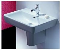Waschtisch Laufen PRO A 650 x 170 x 480 mm, mit &Uuml;berlauf, unterbauf&auml;hig, wei&szlig; -