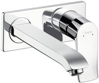 Wand-Waschtischmischer Hansgrohe Metris, Ausladung 225 mm, chrom - 31086000