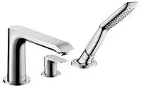 3-Loch Wannenrandmischer Hansgrohe Metris, Ausladung 194 mm, chrom - 31190000