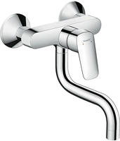 Wand-Sp&uuml;ltischmischer Hansgrohe Logis M31 mit Schwenkauslauf, Ausladung 209 mm,