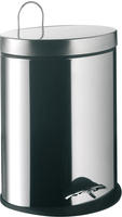 Abfallbeh&auml;lter emco system 2, Edelstahl, mit Deckel, oval, stehend, 5 Liter -