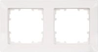 Rahmen 80-mm-Ma&szlig; 2-fach, 151 mm x 80 mm titanwei&szlig;