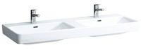 Doppelwaschtisch Laufen Pro S 1300 x 175 x 465 mm, 2 Hahnl&ouml;cher, mit &Uuml;berlauf,
